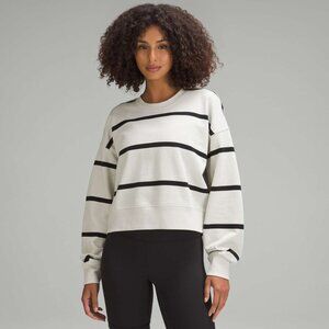 Lululemon Athletica Striped Sweatshirt - White and Black